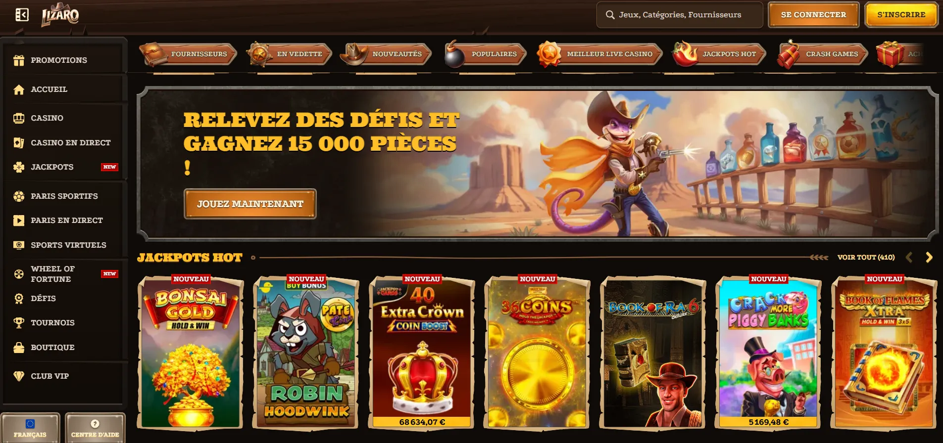 Lizaro bonus : programme de bienvenue et récompenses — Lizaro casino